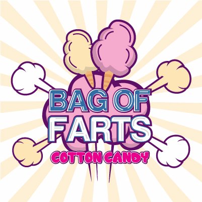 Fart themed cotton candy that makes the world a sweeter place. 10% of profits donated to charity.