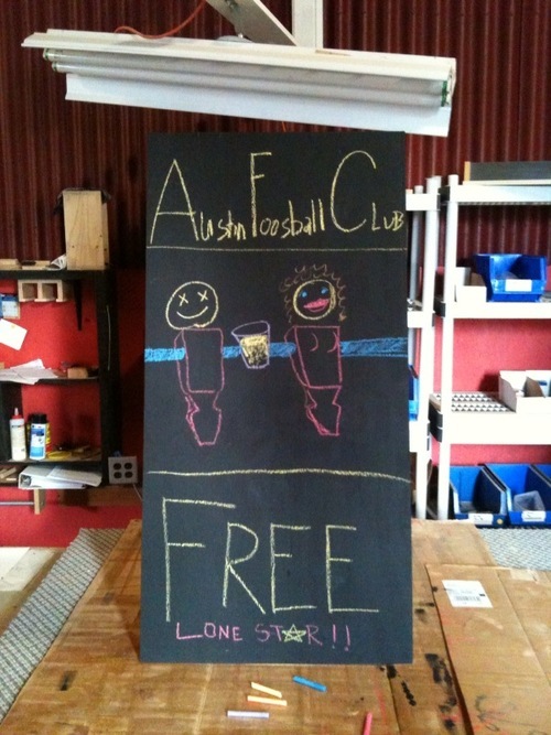 The Austin Foosball Club is a new venue in downtown Austin. We're located on 6th and Neches above Coyote Ugly.