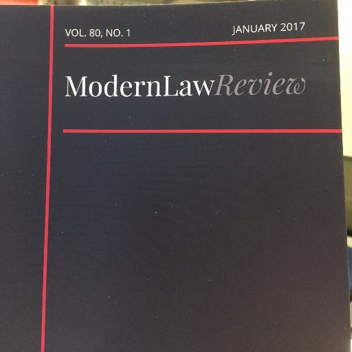 The Modern Law Review was formed in 1937 and is now widely recognised as the UK's leading Law Journal.