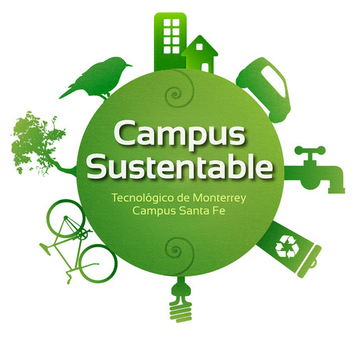 Cambia tu manera de pensar y de vivir, haz más con menos. Campus Sustentable, Campus Santa Fe.