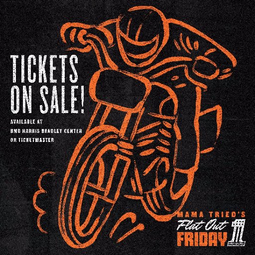 Mama Tried's Flat Out Friday is an indoor, flat track, motorcycle race on a Dr. Pepper syrup surface for seasoned veterans & first timers alike. Friday Feb 17th