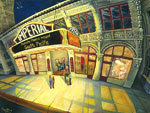 I am an artist partner in Gallery on the Row at 1016 Broad Street. My work: Local Landmarks in a unique, whimsical style..fun colorful!