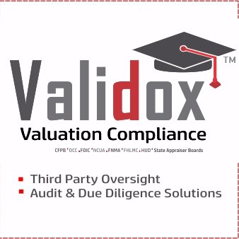 Valuation Compliance and Audit Solutions for Appraisal Management Companies and Mortgage Lenders
CFPB-OCC-FDIC-NCUA-FNMA-FFIEC-HUD-State Appraiser Boards