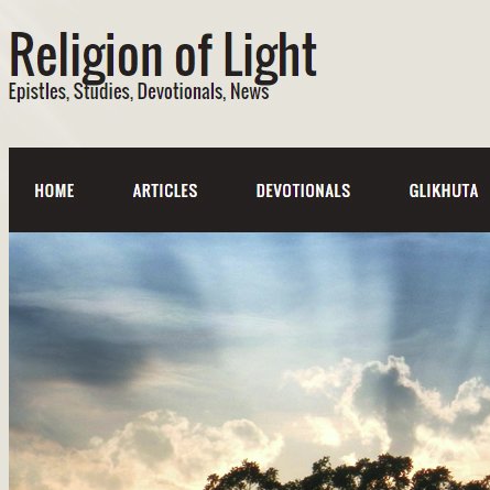 ReligionOfLight's profile picture. Sharing the Message of Light