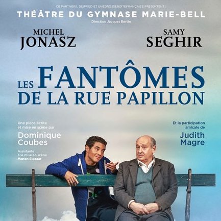 Fantomepapillon's profile picture. Comédie humaniste mettant en scène un jeune "rebeu" qui raconte la Shoah à un vieux juif. Michel Jonasz & Samy Seghir! À partir du 22 février !