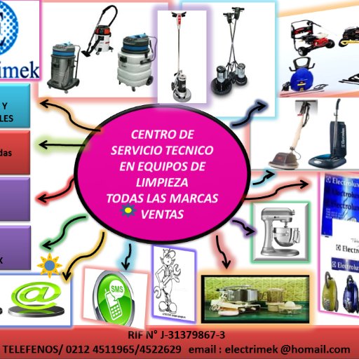 CENTRO DE SERVICIO TECNICO Y VENTAS DE EQUIPOS INDUSTRALES Y DOMESTICOS   COMO ASPIRADORAS PULIDORAS DE TODAS LAS MARCAS VENTAS DE  ACCESORIOS Y REPUESTOS