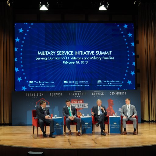 BushCenterMSI's profile picture. Honoring the service & sacrifice of
post-9/11 veterans, fostering a successful transition from military service 2 civilian life&maximizing leadership potential.
