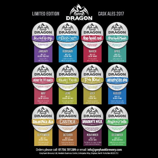 Copper Dragon Brewery
Enterprise Way, Airedale Business Cntr,
Skipton BD23 2TZ
01756 701289
info@greyhawkbrewery.com