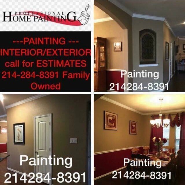 House painting int/ext FREE. ESTIMATE 214-284-8391