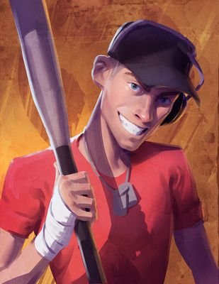 Ey! Handsome Scout fer da RED team. Adoptive ma's @FemRedMedic.