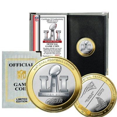 Officially licensed Super Bowl Coins & Photomints, #sports .#NFL #Patriots #falcons #SB51  #football #gifts #TEAMFOLLOWBACK