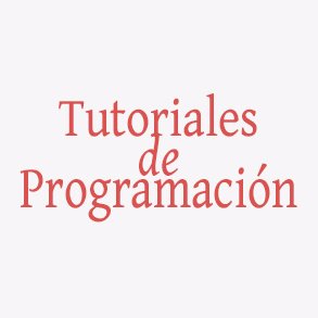 tutorialesprogr's profile picture. Cuenta oficinal de https://t.co/LVIiKXoFCe, la forma rápida y sencilla de aprender a programar.
