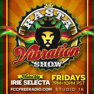 Reggae radio show hosted by Dj Irie Selecta every Friday 7-10pm(pst) on https://t.co/YHyaprfBK6 in Studio 1A