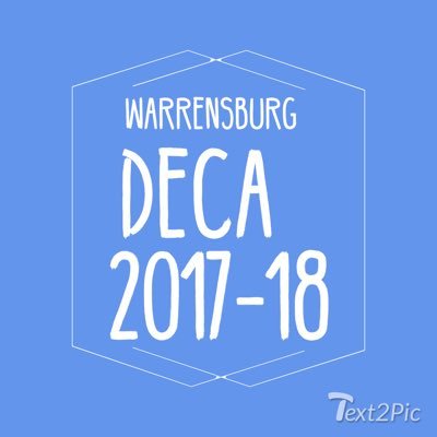 ♢ 2017 Warrensburg DECA Chapter Twitter ♢ Stay tuned for updates!