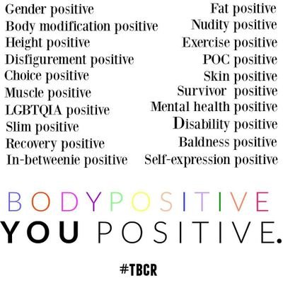#TBCR: global body positive, self-love movement for ALL humans. Created by @IAMLEYAHSHANKS. 'Everyone has the basic human right to be proud of their body.'