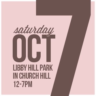 BBQ, bands and beer in historic Libby Hill Park, Sat. Oct. 7 from noon - 7pm. Benefiting The Church Hill Association.