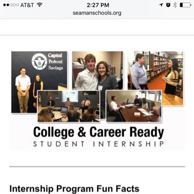 SHSInternship's profile picture. Student Internship Coordinator Seaman High School