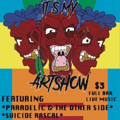 IT'S MY ARTSHOW WAS AT THE MOCKBEE ON 2/4/17 IM SORRY YOU MISSED IT, BUT HOPEFULLY WE SEE YOU AT THE NEXT ONE. $3 Tickets, deals on groups over 4. DM RSVP