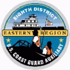 The U.S. Coast Guard Auxiliary's District Eight Eastern Region serves the boating public on the nation's inland rivers and lakes as a part of Team Coast Guard.