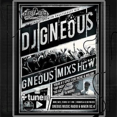 FleetDJ's 
Tune in to the @DJGneousMixShow w/ @DJGneous on Gneous Music Radio 
For spins. Send tracks in MP3 format only [No Links] to: gneousmusic@gmail.com