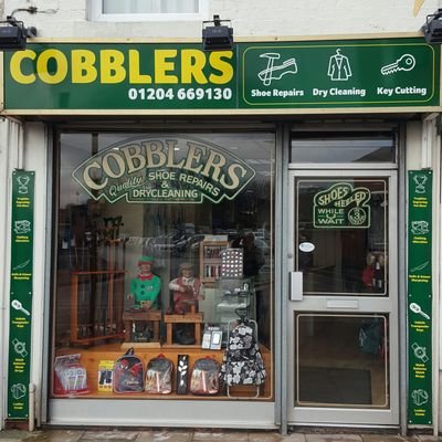 cobblershorwich's profile picture. Services offered include shoe repair, Quality dry cleaning, key cutting and Engraving.