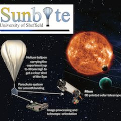 Official Twitter account of Project SunbYte, Sheffield University Nova Balloon Telescope. #BEXUS team!
