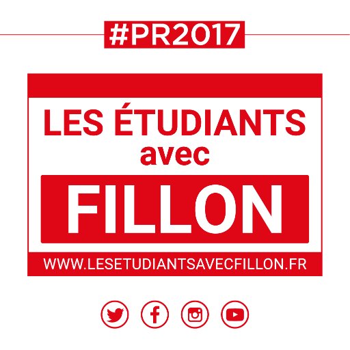 Étudiants avec Fillon de Moselle.