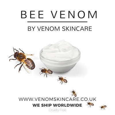 Welcome to Venom Skincare! We bring to you our Bee Venom Face Cream. Made with only the finest ingredients for anti ageing and general skin maintenance ❤️