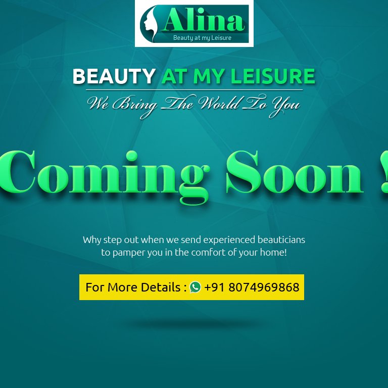 Alina franchise business opportunity provide district wise for interested people please contact us 8074969868.
Online beauty services software application.