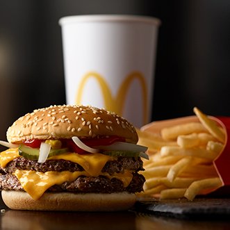 Quarter Pounder with cheese, large fries, and a nice cold Coca Cola to wash the goodness down. Grab such a healthy snack today!