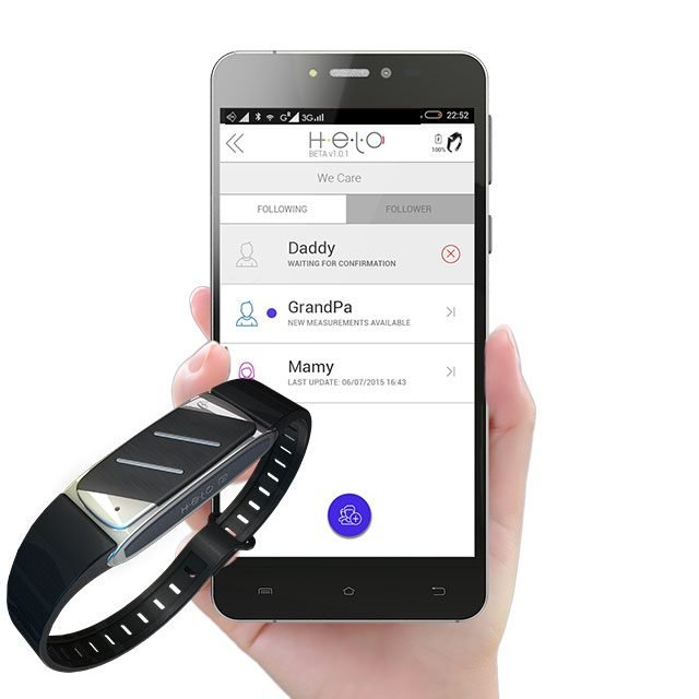 The future is here! HELO is a smart wristband that can be worn 24/7 with life sensing technology to make it a complete Health and fitness tracking device.