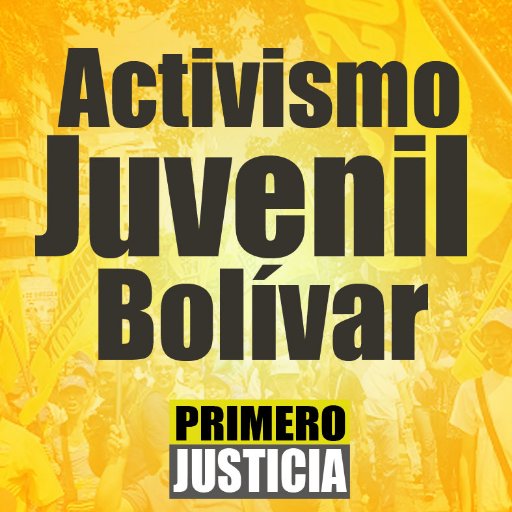 Cuenta Oficial de la Coordinación Activismo Juvenil de @Pr1meroJusticia en el Estado Bolívar.