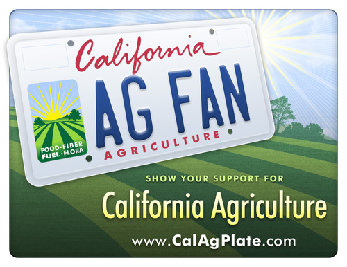 Invest in the future of California agriculture with a Cal Ag license plate!