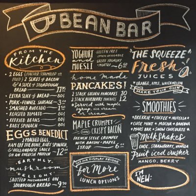 UNDER NEW MANAGEMENT- Bean Bar Gouger - on-site chefs - cooked breakfasts and lunch - coffee you never had before - SA roasted