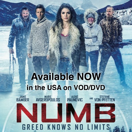 The official account of Numb - Feature thriller starring Jamie Bamber, Marie Avgeropoulos, Aleks Paunovic and Stefanie von Pfetten. https://t.co/Bk367LmKWd