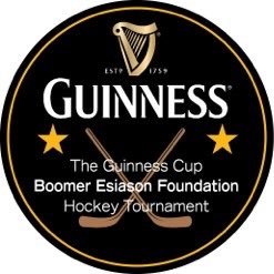 The Guinness Cup hockey tournament supports the Boomer Esiason Foundation, fighting cystic fibrosis.