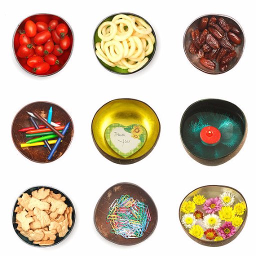 Coconut bowls, coconut lantern, ring bowls, flower bowl, handmade from nature material.