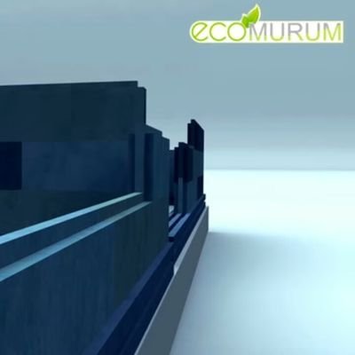 EcoMurum, Ecological walls (Muros ecológicos) are designed and constructed Products made of recovered polymers like rubber and plastic.