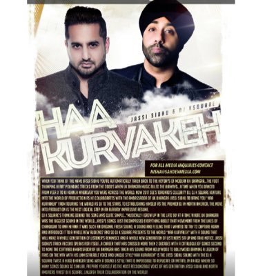 Account dedicated to @jassisidhu #teamjassisidhu #timetobringthatsoundback #naireesa. #haankurvakeh with @jassisidhu @djksquare Out now! That sound is back yo!