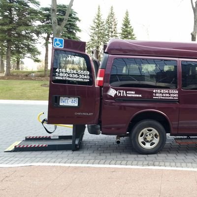 Wheelchair accessible transportation in Greater Toronto Area. 416-834-5559