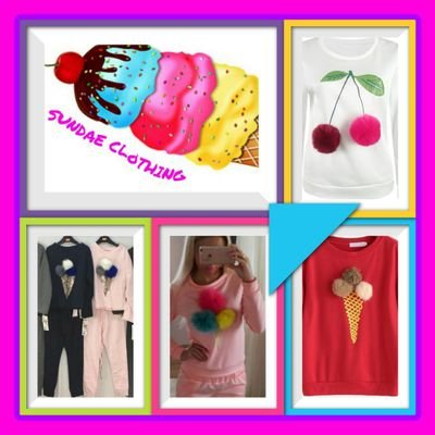 sundae_clothes's profile picture. All made 2 order items so you pick the colours hand made pompoms for adults and kids. From tops to bikinis you name it I'll make it no 2 items the same xx