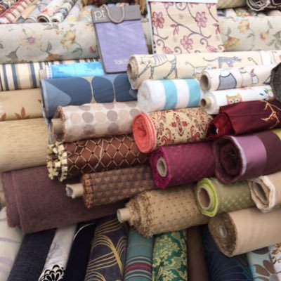 You can find us #Pwllheli Weds #Llangefni Thurs #Tir Prince Sat-Sun. Hundreds of mts of curtain/upholstery fabrics in stock. Plus bespoke make up service