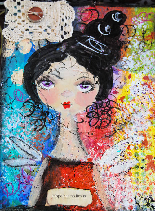 I am a mixed media artist supporting my craft by working as a psychiatric nurse manager.