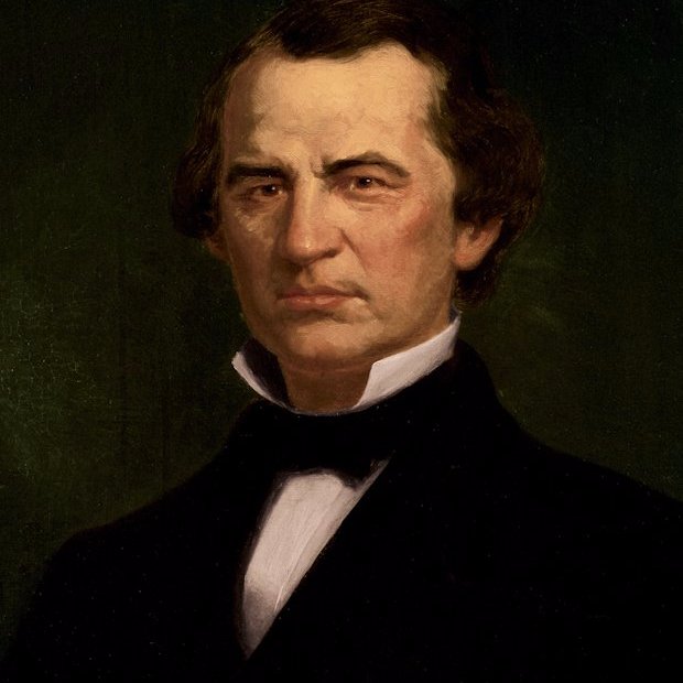 17th prez of the US of A, Proud Democrat, Tennessee native, former 16th vice president to Lincoln