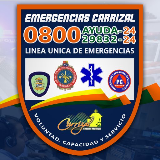 Cuenta Oficial Del Servicio De Emergencias y Respuesta Inmediata Carrizal, Estado Bolivariano De Miranda.