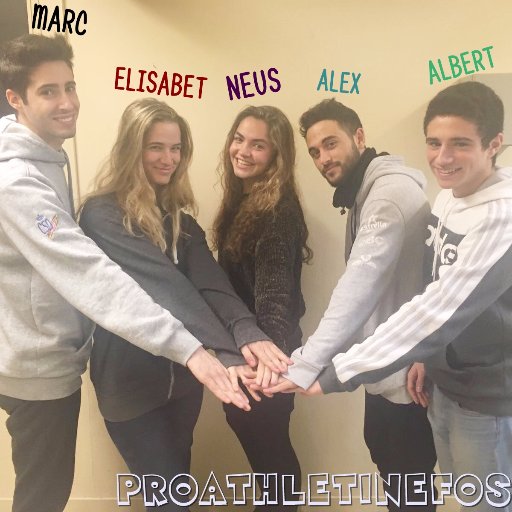 Proathletinefos's profile picture. Grup d'estudiants de l'INEFC Barcelona. Si vols saber més informació sobre nosaltres visita el nostre blog! 
https://t.co/6OChiCWyKv