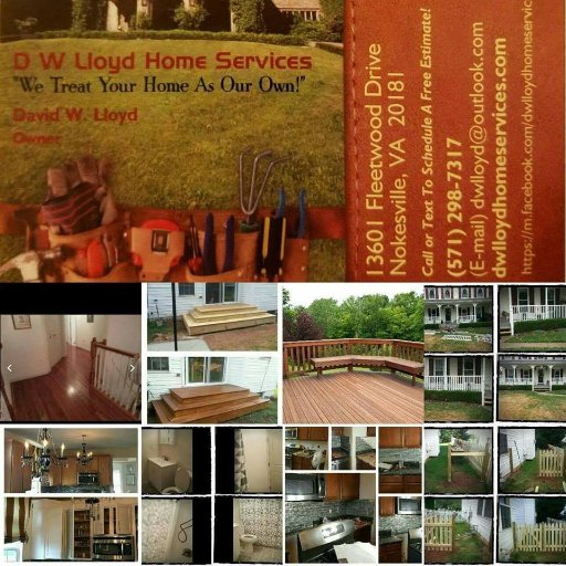 DWLloydServices's profile picture. We specialize in all areas of home improvement and repair. As life-long residents of NOVA-DC area, we understand the market and treat your home as our own!!