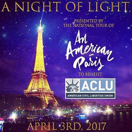 ✨A Night of Light ✨A benefit concert/auction for the ACLU, presented by the natl' touring company of An American in Paris. April 3rd, LA https://t.co/qgPY1nU4Q5