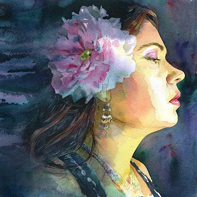 Illustrator & fine artist in watercolor: portraits, fantasy, horror. She/her. Socials & shop: https://t.co/thKYaaO56J