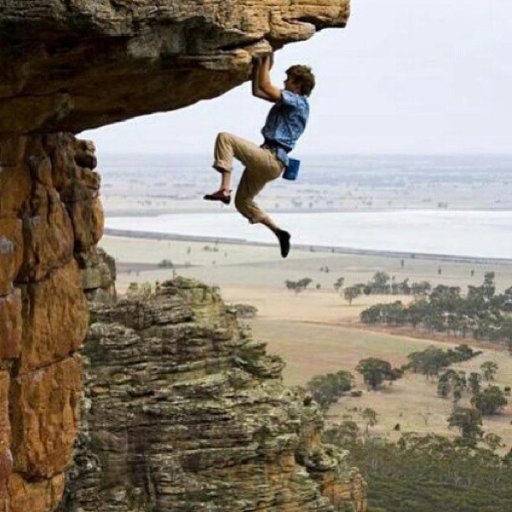 Rock climbing's life